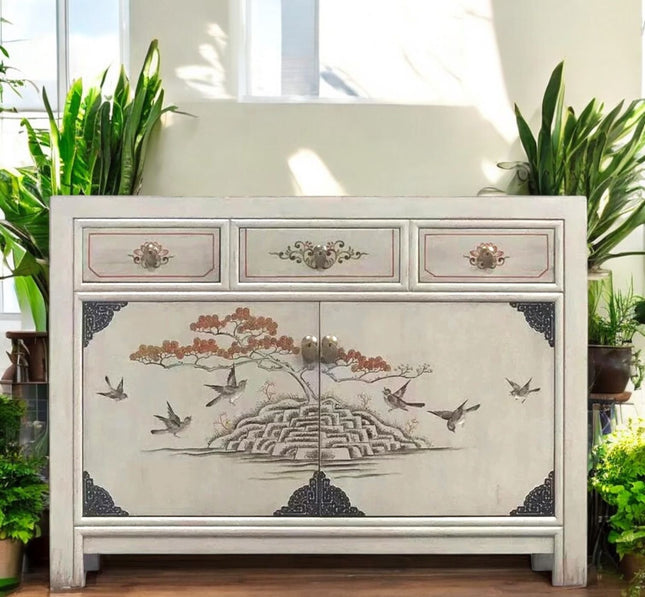 Vintage Asia Chinesische Kommode Sideboard Regal "Vintagefog" - Art. 33082-12