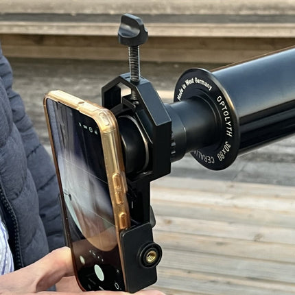 Halterung von Fernglas und Mikroskop - Stabile Befestigung für Smartphone