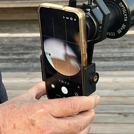 Halterung von Fernglas und Mikroskop - Stabile Befestigung für Smartphone