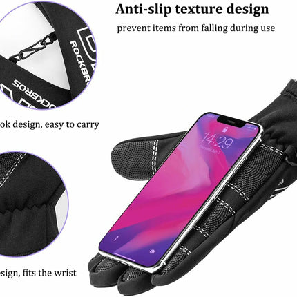Winter Fahrradhandschuhe Touchscreen Winddicht Warm Wasserabweisend
