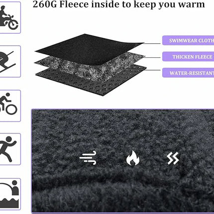 Winter Fahrradhandschuhe Touchscreen Winddicht Warm Wasserabweisend