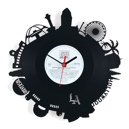 Schallplattenuhr Los Angeles