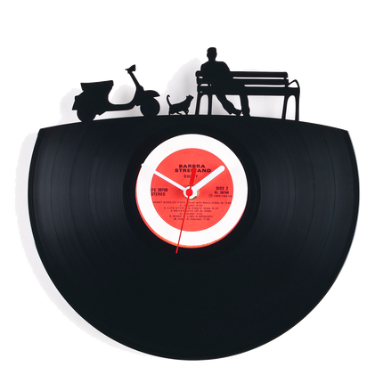 Schallplattenuhr Dolce Vita