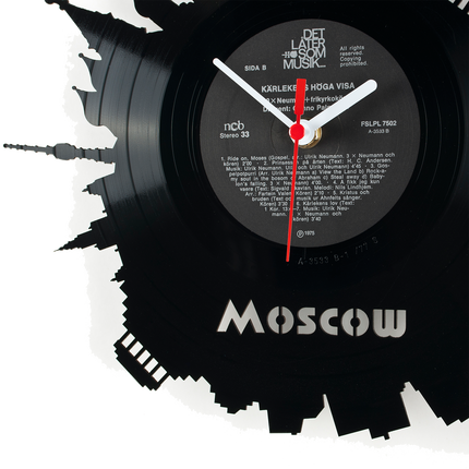 Schallplattenuhr Moscow
