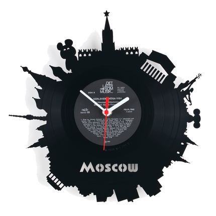 Schallplattenuhr Moscow