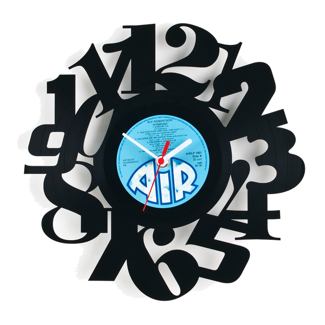 Schallplattenuhr Ziffernblatt 2