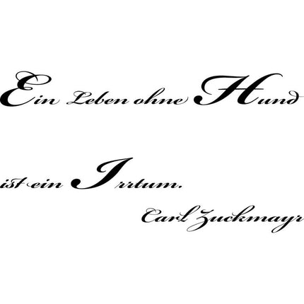 Wohnmobil Aufkleber: Ein Leben ohne Hund ist ein Irrtum