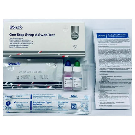 Wondfo Streptokokken A Schnelltest – Scharlach Selbsttest | Packung (1 Stück)