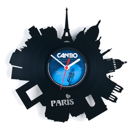 Schallplattenuhr Paris