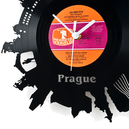 Schallplattenuhr Prague