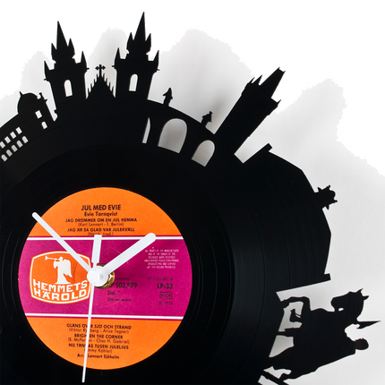 Schallplattenuhr Prague