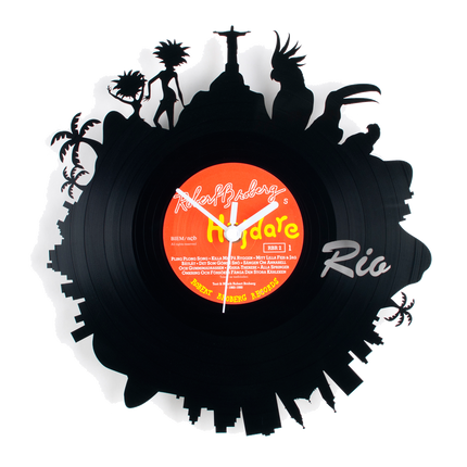 Schallplattenuhr Rio de Janeiro