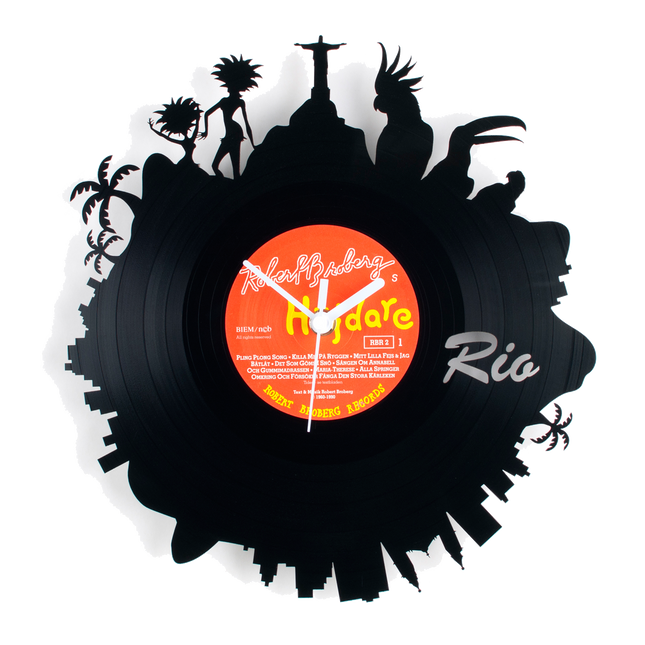 Schallplattenuhr Rio de Janeiro