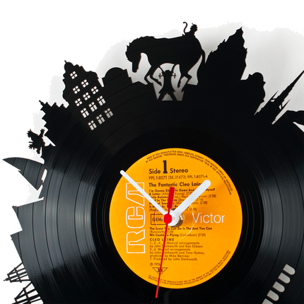 Schallplattenuhr Stockholm