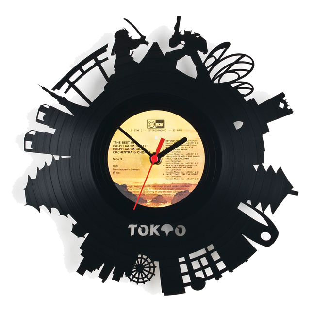 Schallplattenuhr Tokyo