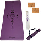 Eco-PU Purple mit 2 Yogablöcken Sun/Moon