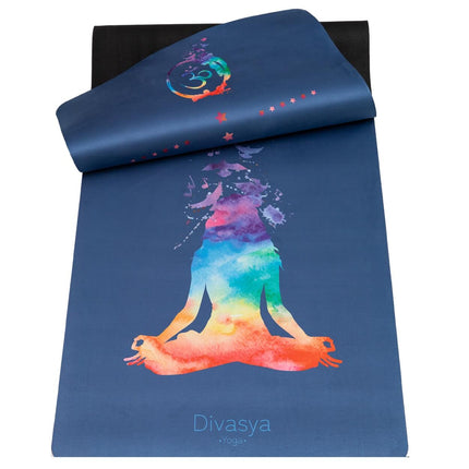 Nachhaltige Yogamatte aus Naturkautschuk & recycelter Mikrofaser Chakra
