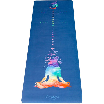 Nachhaltige Yogamatte aus Naturkautschuk & recycelter Mikrofaser Chakra