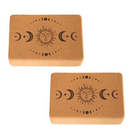 Yoga Set STARTER: Kork Yogamatte mit 2x Yogablock, Tragegurt, Schutzhülle