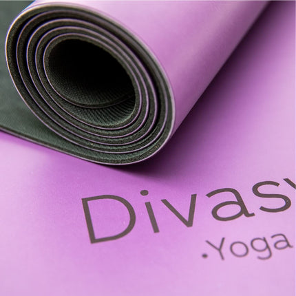 Yogamatte rutschfest | Kautschuk | 9 Yoga-Designs | DIVASYA®