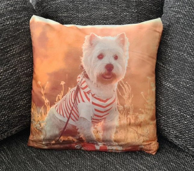 Dekorativer Tier Kissenbezug: Süßer Hund - 40cm x 40cm