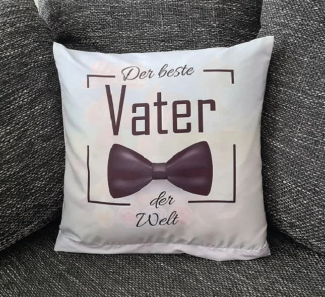 Vatertag Kissenbezug: Bester Vater der Welt - 40cm x 40cm