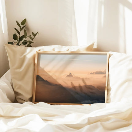 Golden Sunrise Over The Matterhorn | Mont Blanc Summit Photography Print