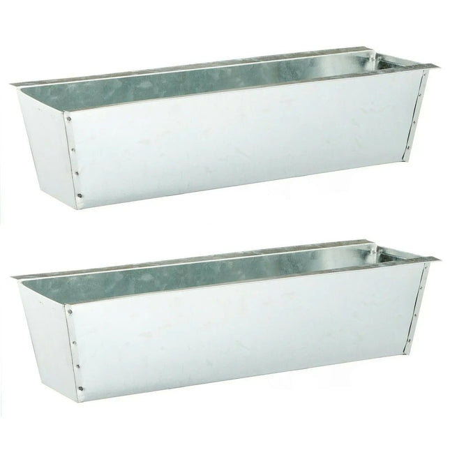 Pflanzkästen für Palette Paletten Pflanzkasten Palettenbeet Blumenkasten Kästen(Zink, 2 Stück)