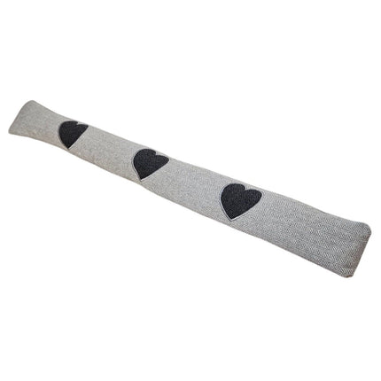 Zugluftstopper Windstopper Türdichtung Türvorleger Stern grau 90x10 cm