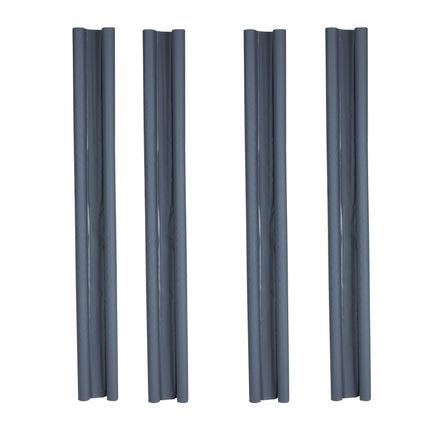 Zugluftstopper Doppeldichtung Türdichtung grau Energiesparend 2er SET 95 cm KÜRZBAR
