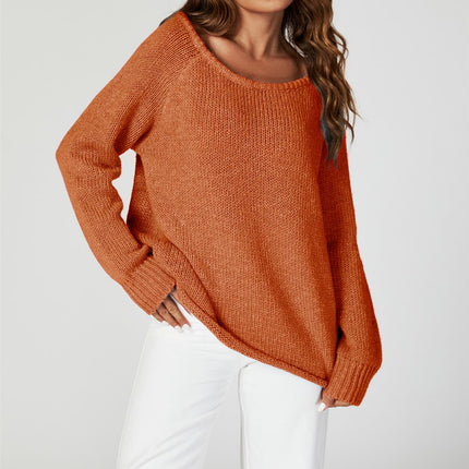 Comfy Jumper Top In Orange