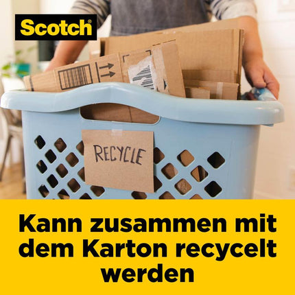 Scotch® Box Lock™ Papier-Verpackungsband, 48 mm x 22,8 m, 1 Rolle/Packung | Packung (1 Rolle)
