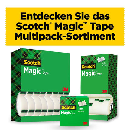 Scotch® Magic™ Unsichtbares Klebeband, Vorteilspack 14 Rollen, 19 mm x 33 m | Packung (1 Stück)