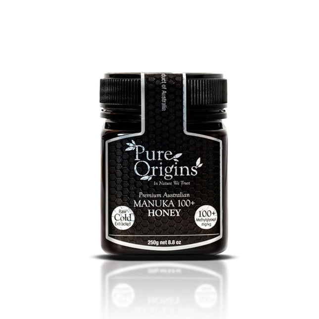 Australian Manuka Honey 250g – 100+ MGO, Raw, Cold Extracted, Unfiltered