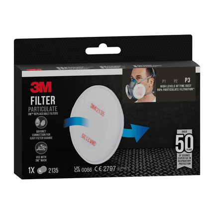 3M™ Partikelfilter 2135, P3, 1 Paar/Packung | Packung (1 Stück)