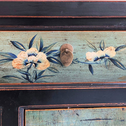 Vintage Asia Orientalische Kommode Sideboard Schrank Minzgrün - Art. 34372-6