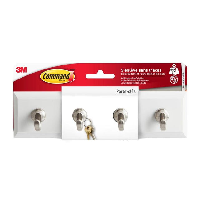 Command™ Schlüsselleiste in Quartz, HOM18-Q | Packung (1 Stück)