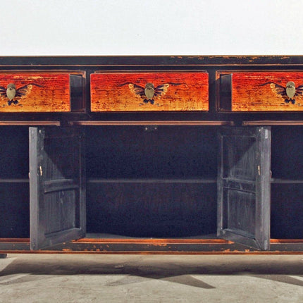 Vintage Asia Orientalische Kommode Sideboard Schrank "Fire" - Art. 34372-2