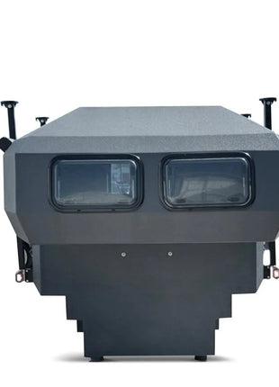 Absetz-Wohnkabine Camper Leichtbau – ca. 220 kg, 20 mm EPS-Isolierung, ausziehbares 195×160 cm-Bett - Linkreich