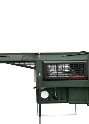 Capracamper Absetz-Wohnkabine Camper Offroad – 170 W Solaranlage, Eberspächer-Diesel-Standheizung, Face-to-Face-Dinette (Schwarz/Grau/Grün) - Linkreich
