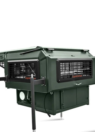 Capracamper Absetz-Wohnkabine Camper Offroad – 170 W Solaranlage, Eberspächer-Diesel-Standheizung, Face-to-Face-Dinette (Schwarz/Grau/Grün) - Linkreich