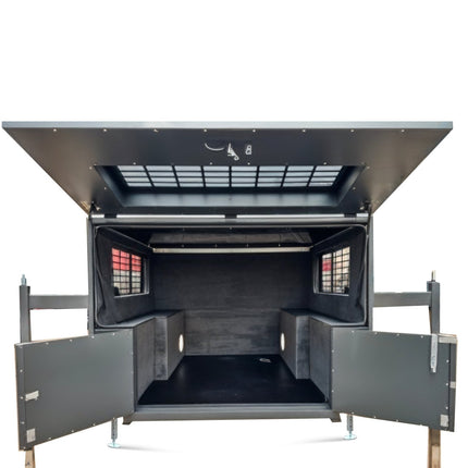 Absetz - Wohnkabine Leichtbau – ca. 220 kg, 20 mm EPS - Isolierung, ausziehbares 195×160 cm - Bett (Absetzkabinen) kaufen bei Linkreich – Jetzt entdecken!