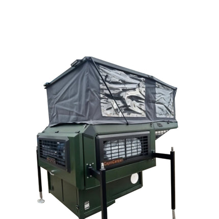 Absetz - Wohnkabine Leichtbau – ca. 220 kg, 20 mm EPS - Isolierung, ausziehbares 195×160 cm - Bett (Absetzkabinen) kaufen bei Linkreich – Jetzt entdecken!
