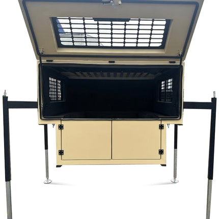 Absetz - Wohnkabine Leichtbau – ca. 220 kg, 20 mm EPS - Isolierung, ausziehbares 195×160 cm - Bett (Schwarz/Grau/Grün/Beige) (Wohnkabinen) kaufen bei Linkreich – Jetzt entdecken!