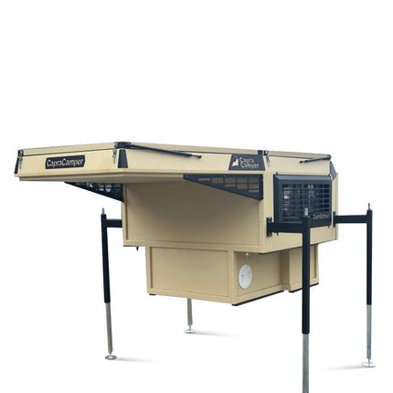 Absetz - Wohnkabine Leichtbau – ca. 220 kg, 20 mm EPS - Isolierung, ausziehbares 195×160 cm - Bett (Schwarz/Grau/Grün/Beige) (Wohnkabinen) kaufen bei Linkreich – Jetzt entdecken!
