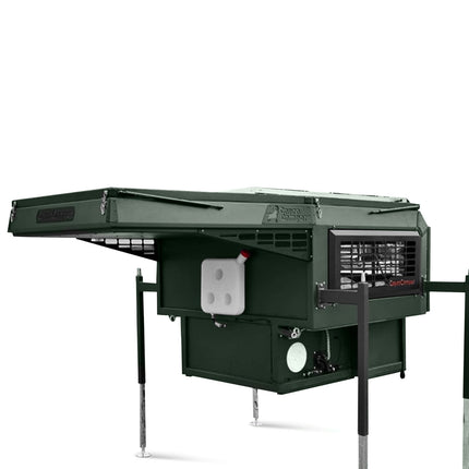 Absetz - Wohnkabine Offroad – 170 W Solaranlage, Eberspächer - Diesel - Standheizung, Face - to - Face - Dinette (Schwarz/Grau/Grün) (Absetzkabinen) kaufen bei Linkreich – Jetzt entdecken!