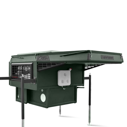 Absetz - Wohnkabine Offroad – 170 W Solaranlage, Eberspächer - Diesel - Standheizung, Face - to - Face - Dinette (Schwarz/Grau/Grün) (Absetzkabinen) kaufen bei Linkreich – Jetzt entdecken!