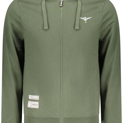 SEO. ACCADEMIA MILITARE Herren Sweatshirt – Hoodie, mit Taschen - Grün Linkreich