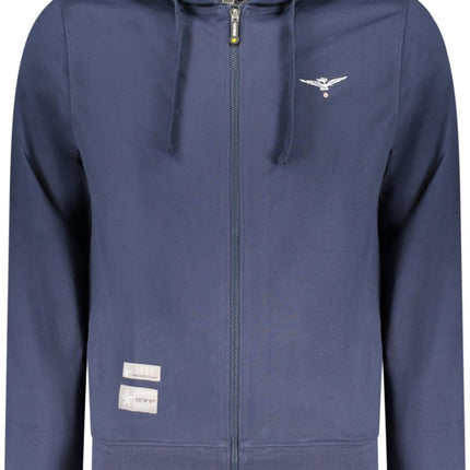 SEO. ACCADEMIA MILITARE Herren Sweatshirt – Hoodie, mit Taschen - Blau Linkreich