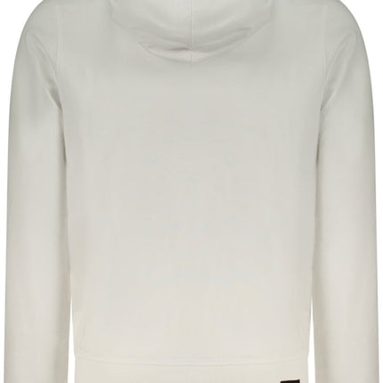 SEO. ACCADEMIA MILITARE Herren Sweatshirt – Hoodie, mit Taschen - Weiß Linkreich